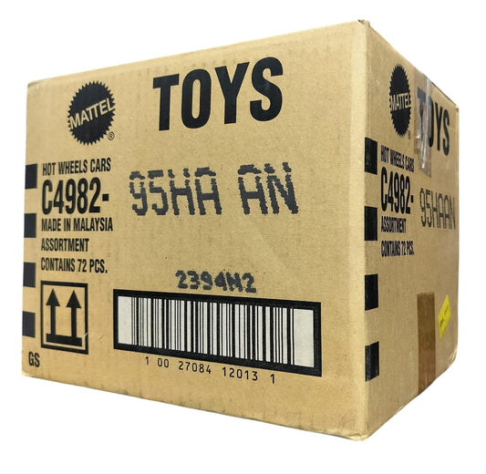 Hot Wheels 2025 Factory-Sealed Case  J (95HA AN) – 72 Die-Cast Cars by Mattel (Brand New Box)
