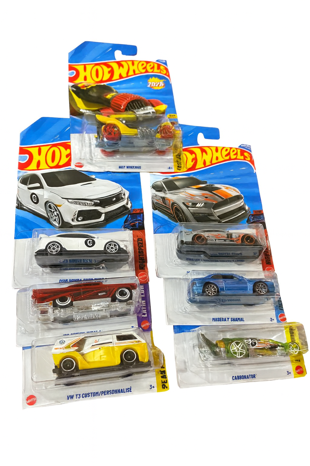 Hot Wheels with 7 cars 3 Random