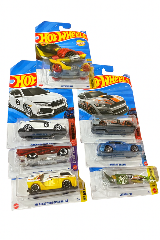 Hot Wheels with 7 cars 3 Random