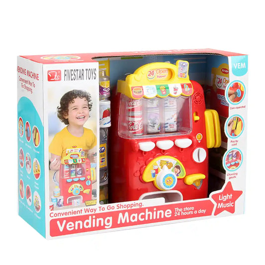 Baby Musical Vending Machine Set, Electronic Drink Machine, Educational Learning Toy