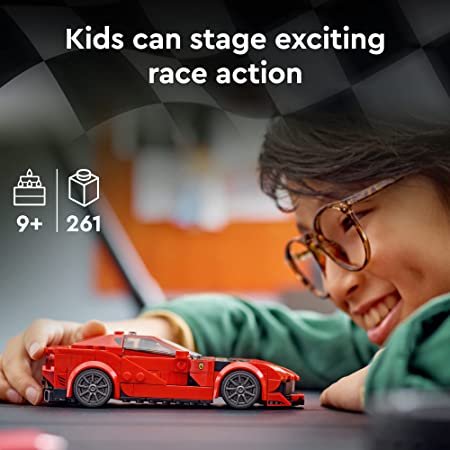 LEGO Speed Champions Ferrari 812 Competizione 76914, Sports Car Toy Model Building Kit, 2023 Series, Collectible Race Vehicle Set