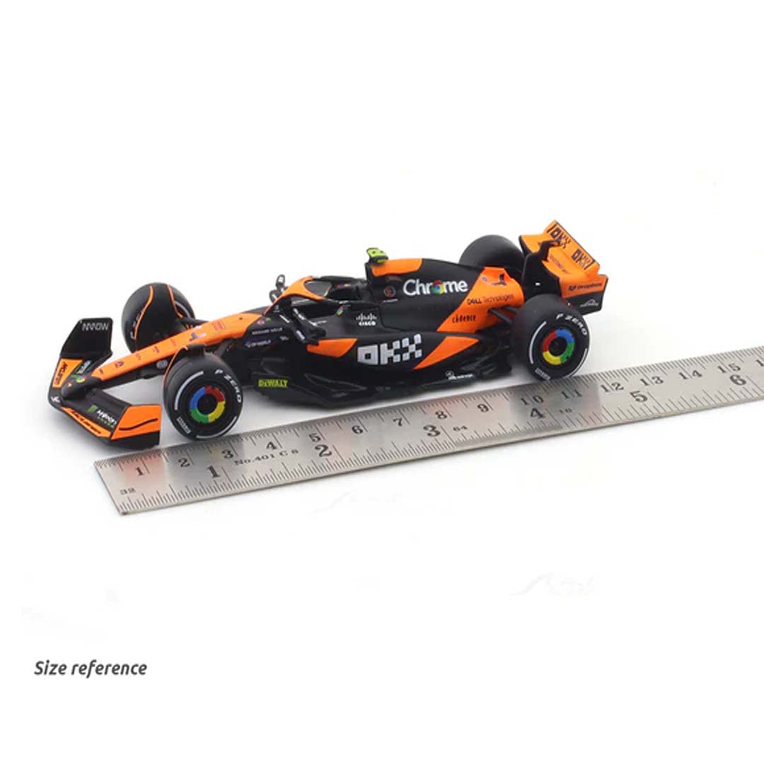 2024 McLaren MCL38 set of 2 cars 1:43 Bburago Formula 1 diecast scale model car