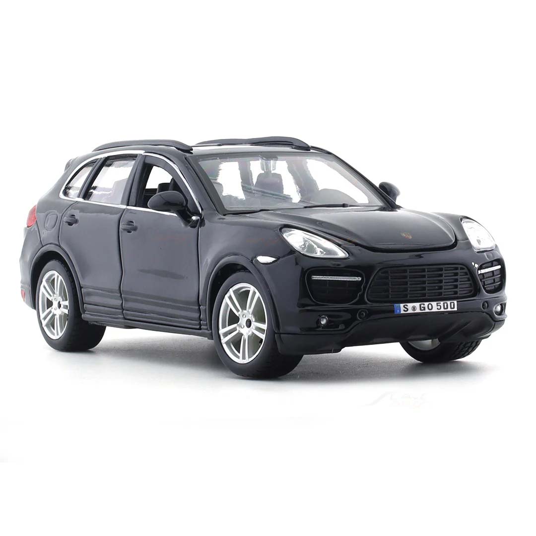Porsche Cayenne Turbo Black 1:24 Scale Diecast Model Car by Bburago – Official Licensed SUV Collectible