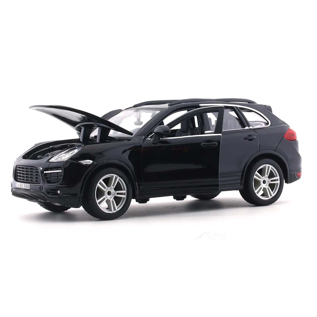 Porsche Cayenne Turbo Black 1:24 Scale Diecast Model Car by Bburago – Official Licensed SUV Collectible