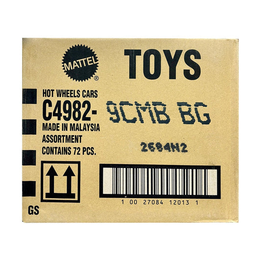 Hot Wheels 2025 Factory-Sealed Case B (9CMB BG) – 72 Die-Cast Cars by Mattel (Brand New Box)