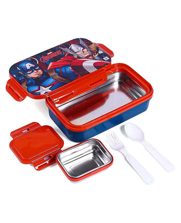 Striders Avengers Printed Lunch Box - 470Ml