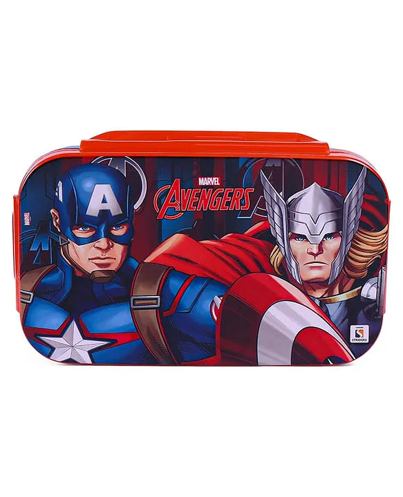 Striders Avengers Printed Lunch Box - 470Ml