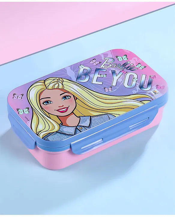 Striders Barbie Printed Lunch Box - 470Ml
