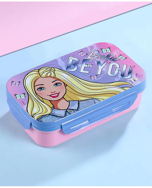Striders Barbie Printed Lunch Box - 470Ml
