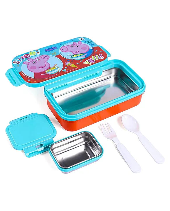 Striders Peppa Pig Sweet Yum Printed Lunch Box - 470Ml