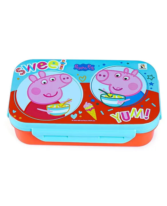 Striders Peppa Pig Sweet Yum Printed Lunch Box - 470Ml