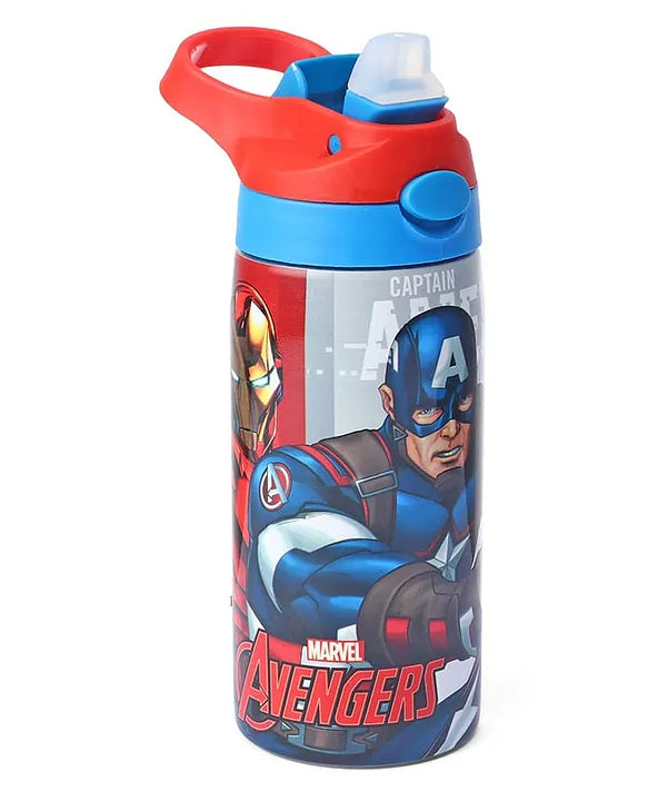 Striders Avengers Printed Stainless Steel Sipper Bottle - 500Ml