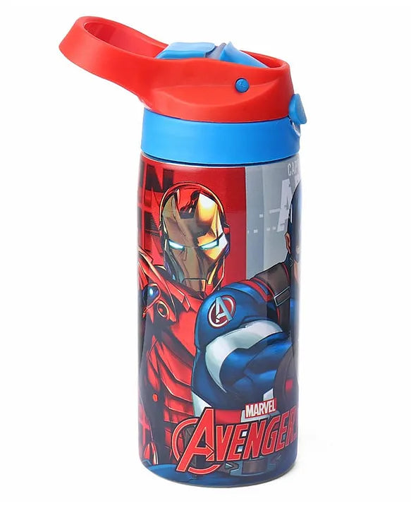 Striders Avengers Printed Stainless Steel Sipper Bottle - 500Ml