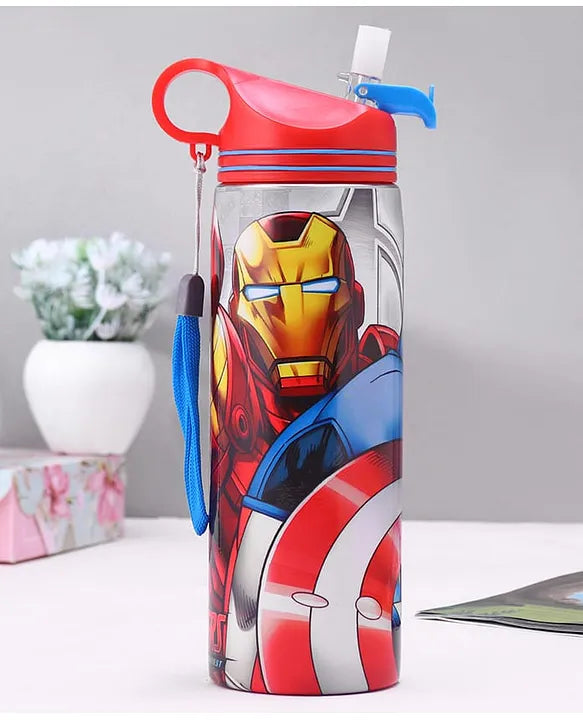 Striders Avengers Printed Stainless Steel Sipper Bottle - 700Ml