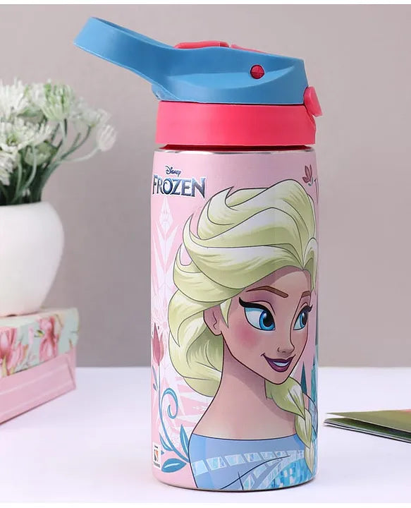 Striders Disney Frozen Printed Stainless Steel Sipper Bottle - 500Ml