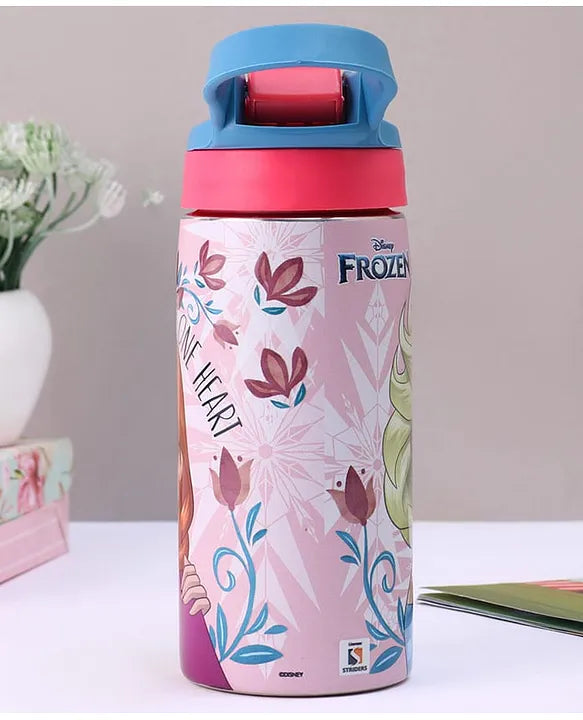 Striders Disney Frozen Printed Stainless Steel Sipper Bottle - 500Ml