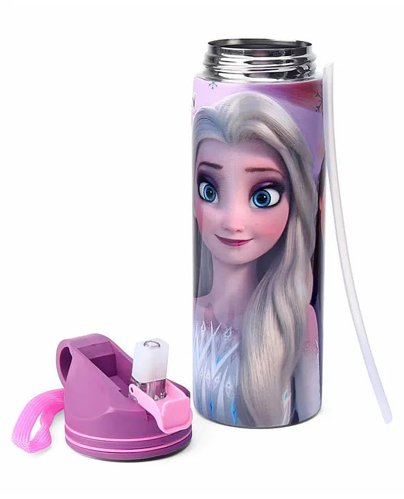 Striders Disney Frozen Printed Stainless Steel Sipper Bottle - 700Ml