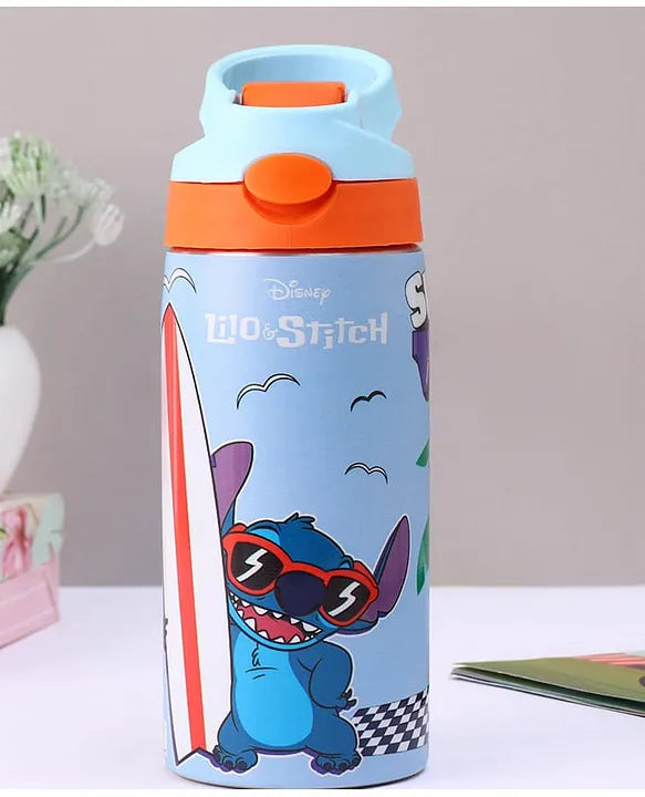 Striders Disney Lilo and Stitch Printed Stainless Steel Sipper Bottle - 500Ml