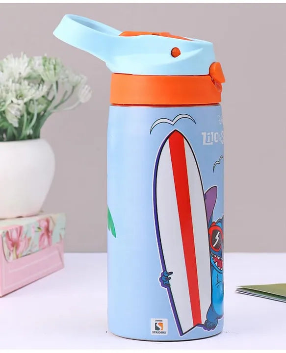 Striders Disney Lilo and Stitch Printed Stainless Steel Sipper Bottle - 500Ml