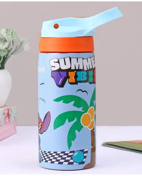 Striders Disney Lilo and Stitch Printed Stainless Steel Sipper Bottle - 500Ml