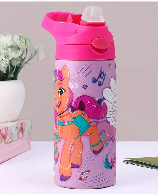 Striders My Little Pony Printed Stainless Steel Sipper Bottle - 500Ml