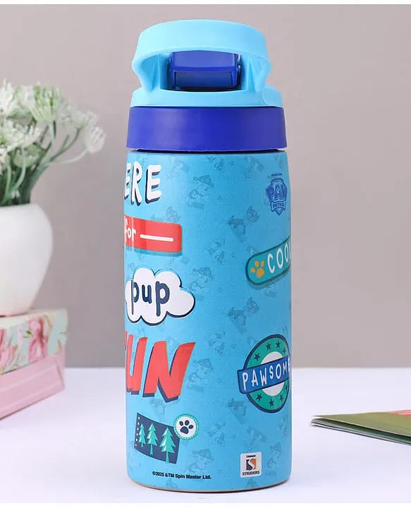 Striders Paw Patrol Printed Stainless Steel Sipper Bottle - 500Ml