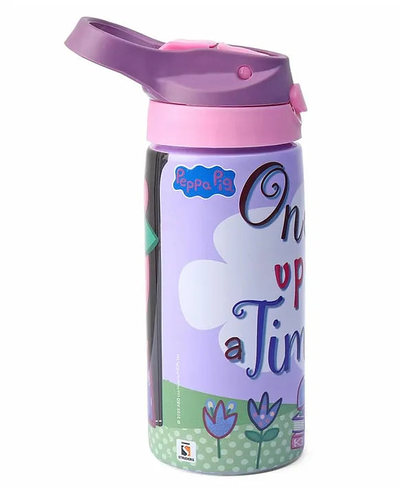Striders Peppa Pig Printed Stainless Steel Sipper Bottle - 500Ml