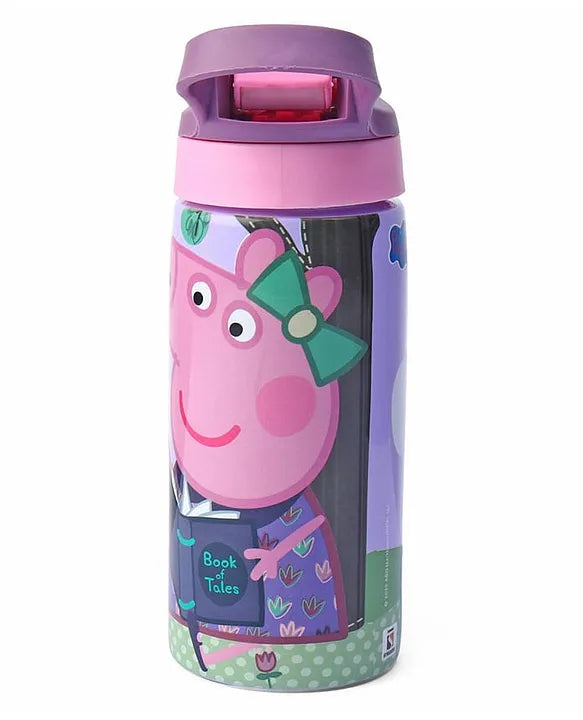 Striders Peppa Pig Printed Stainless Steel Sipper Bottle - 500Ml
