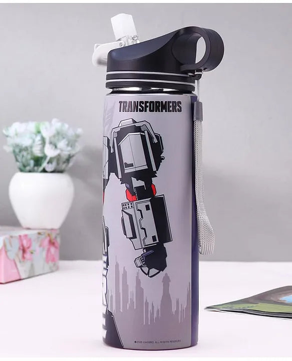 Striders Transformers Printed Stainless Steel Sipper Bottle - 700Ml