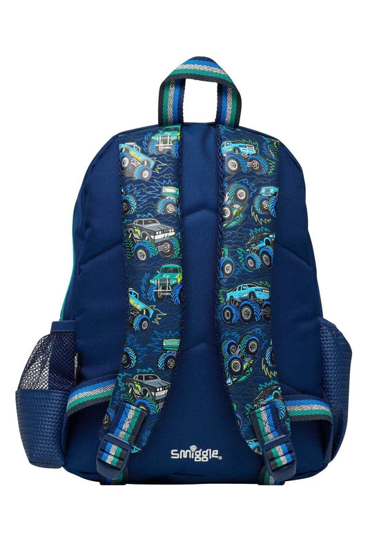 Smiggle School Bag : Monster Truck Colorful & Stylish 14 Inch Backpack for Kids