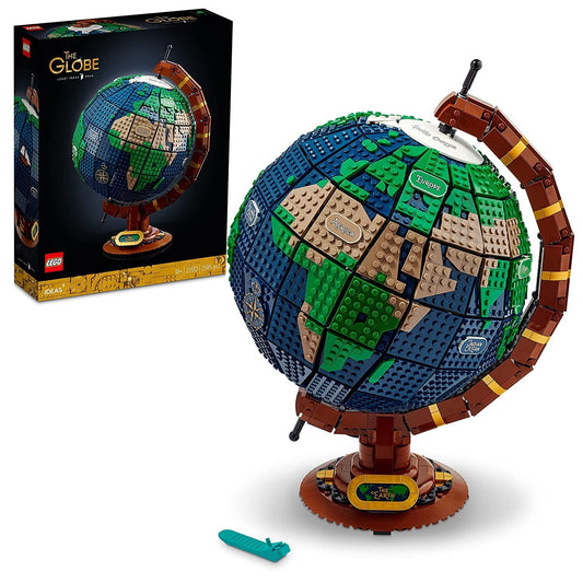 LEGO 21332 Ideas The Globe – Rotating World Map Model for Adults