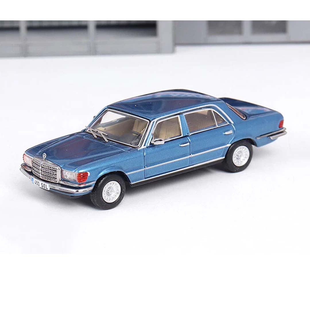 Maxwell 1:64 Gen.5 Mercedes Benz S-Class 450SEL W116 Model Diecast Alloy Car - Blue