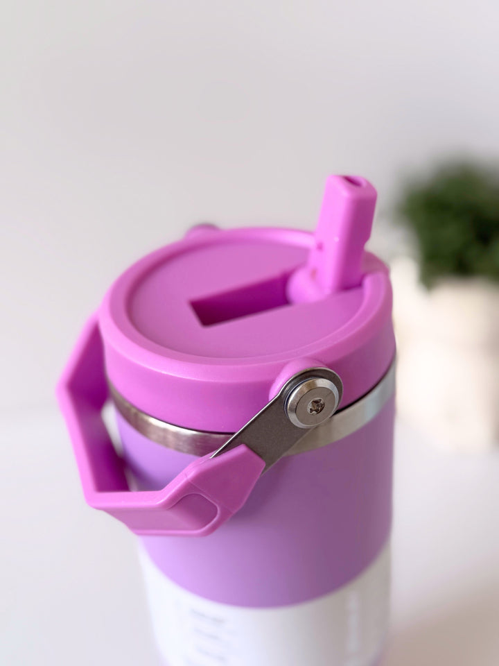 Stanley IceFlow™ Flip Straw Tumbler | 887ml with Straw for Water (30 oz) (Purple)