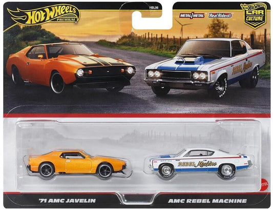 Hot Wheels Premium Car Culture 71 AMC Javelin & AMC Rebel Machine