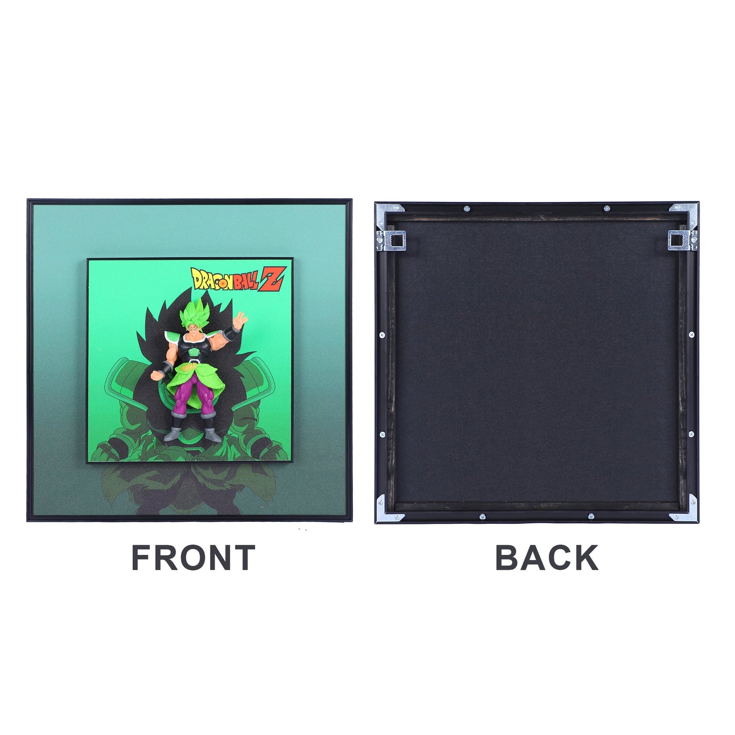 3D Broly From Dragon Ball Decorative Wall Frames – 40x40 cm | Dynamic Superhero Wall Art for Collectors