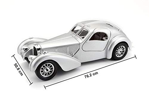 Bburago Die-Cast Bugatti Atlantic Car (Silver), Kid