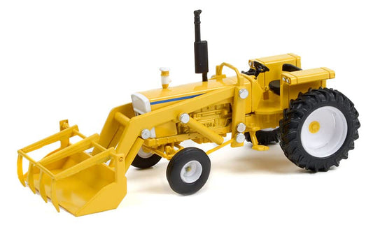 Greenlight Down on the Farm Series 6 – 1972 Tractor Yellow & White with Front Loader (1:64 Scale)
