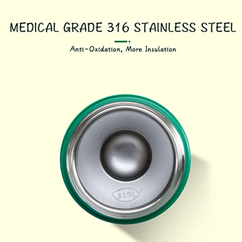 Kids Dino Water Bottle with One-Touch Flip Lid and Straw, Stainless Steel Bottle 400 ML (Red)