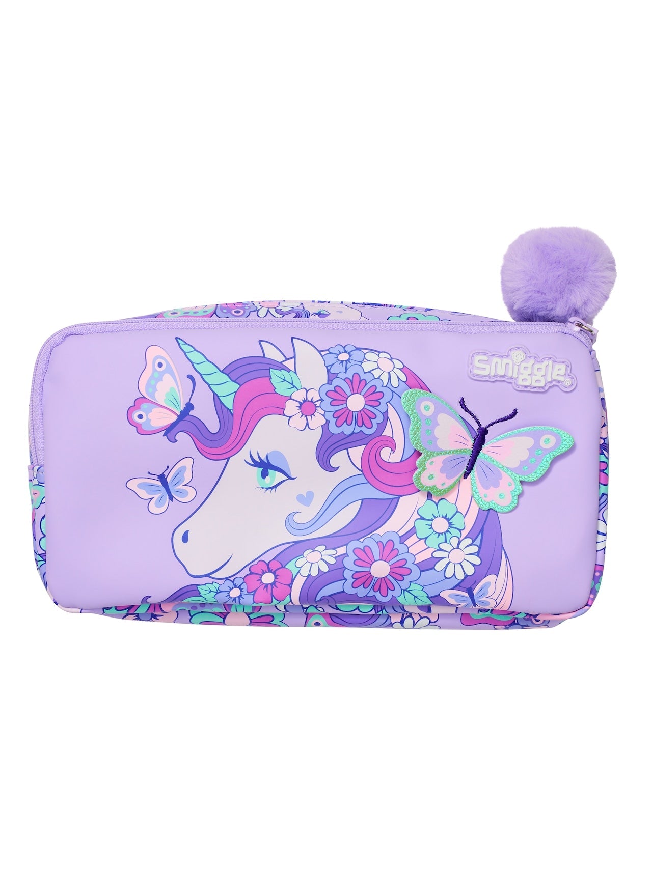 Smiggle Unicorn Pencil Case Pouch for Kids – colorful unicorn design


