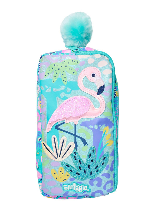 Smiggle Flamingo pencil case pouch – fun and stylish school accessory for kids
