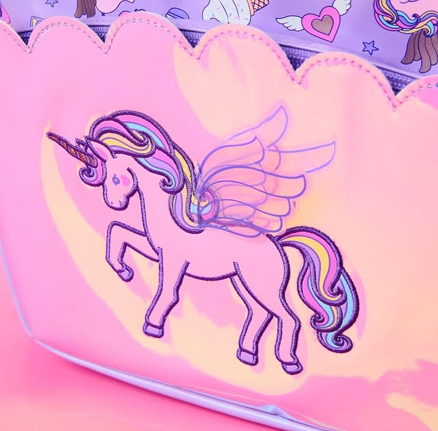 Smiggle School Bag : Unicorn Colorful & Stylish 16 Inch Backpack for Kids