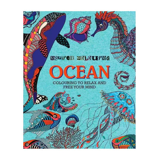Inspired Colouring - Ocean: Relaxing and Mindful Ocean-Themed Colouring Book for Adults and Kids – Published by Parragon