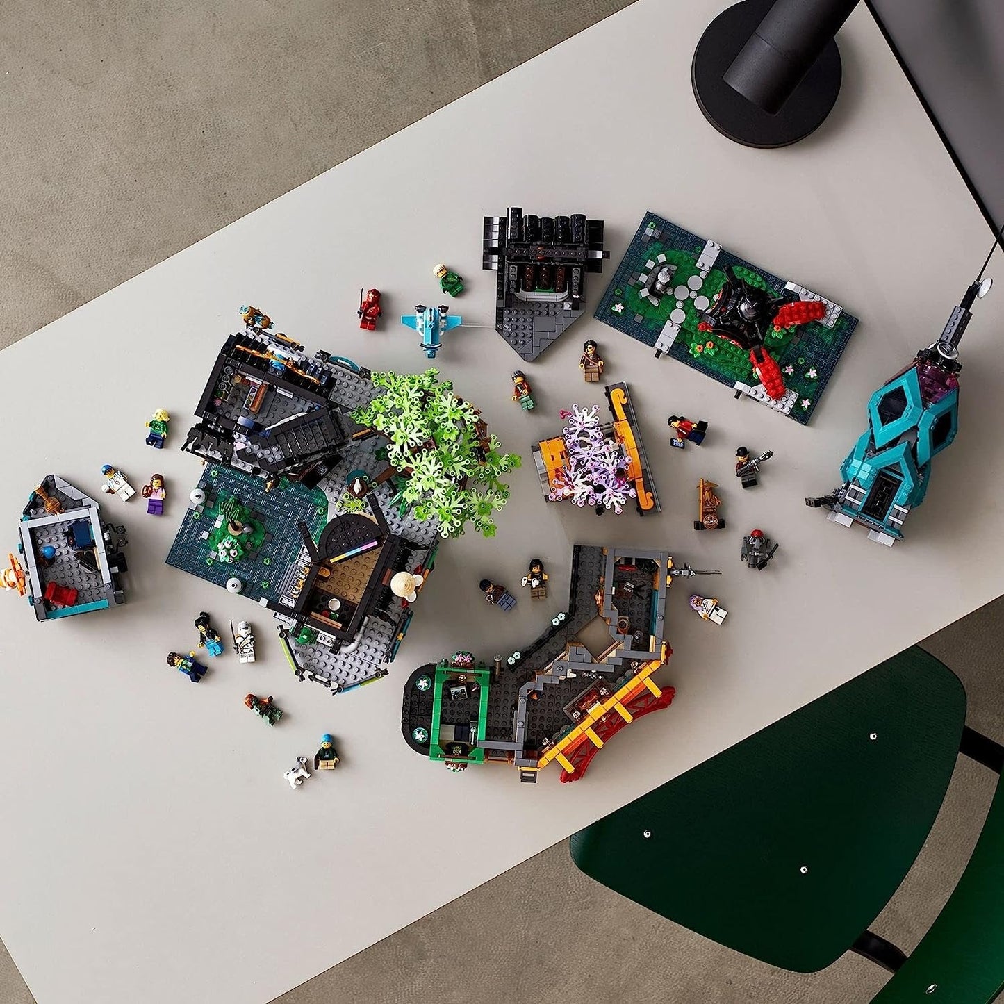 Lego NINJAGO City Gardens 71741 Building Kit; Ninja House Playset Featuring 19 Minifigures, New 2021 (5,685 Pieces), Multicolor