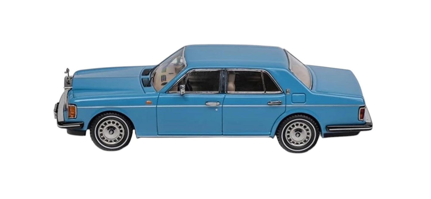 GFCC 1/64 Scale Rolls-Royce Silver Shadow II 1994 Blue – Diecast Metal Car Model Collectible