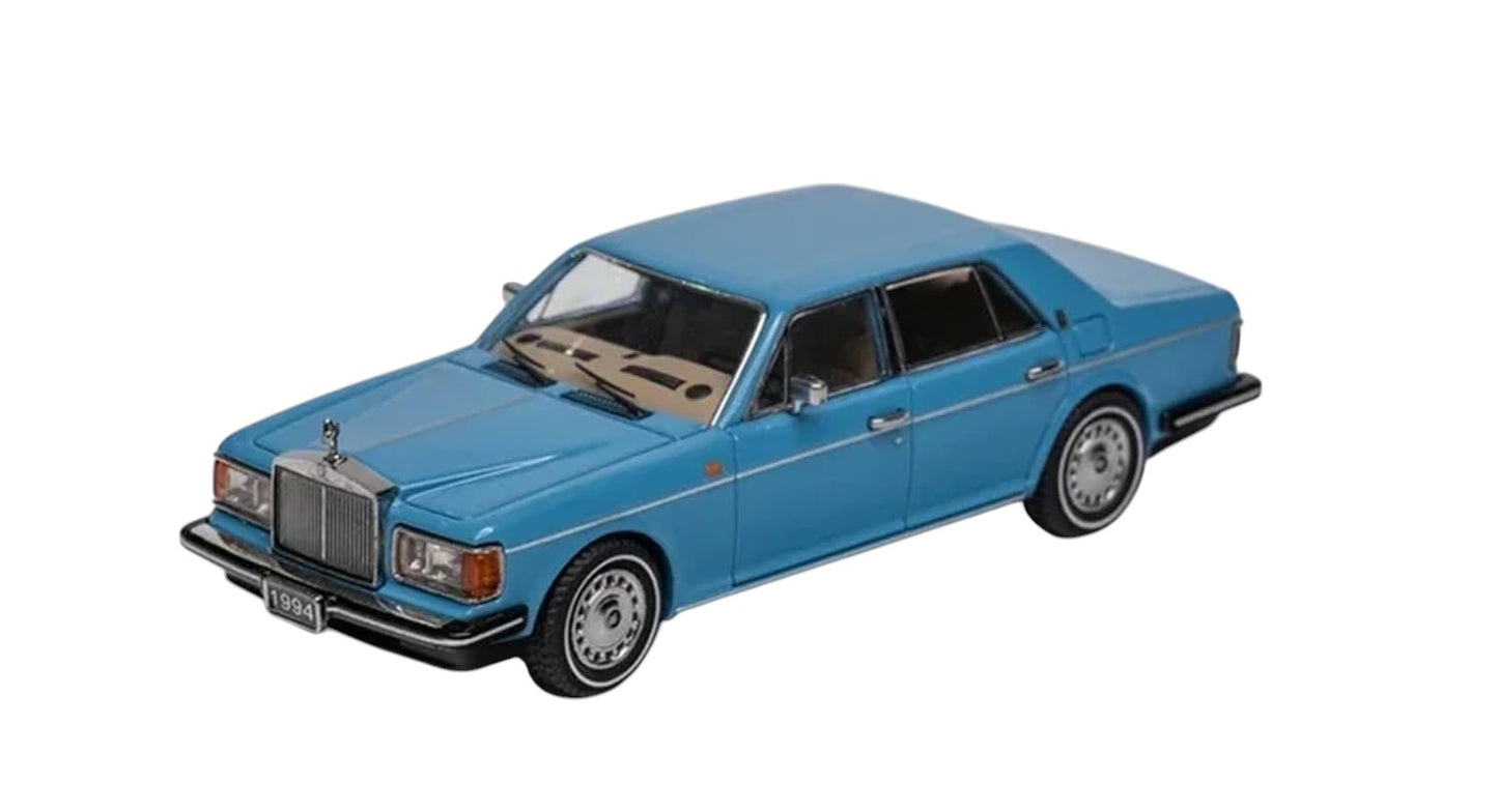 GFCC 1/64 Scale Rolls-Royce Silver Shadow II 1994 Blue – Diecast Metal Car Model Collectible