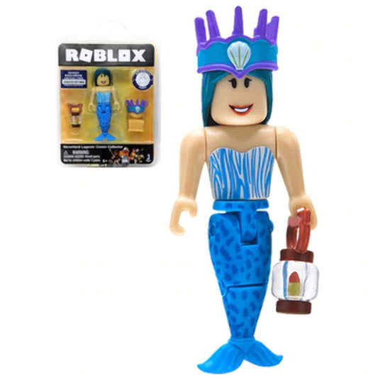 Roblox Gold Collection Neverland Lagoon: Crown Collector Mermaid Single Figure Pack with Exclusive Virtual Item