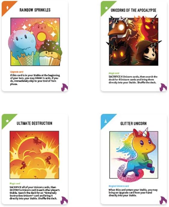 Unstable Unicorns Rainbow Apocalypse Expansion Board Game