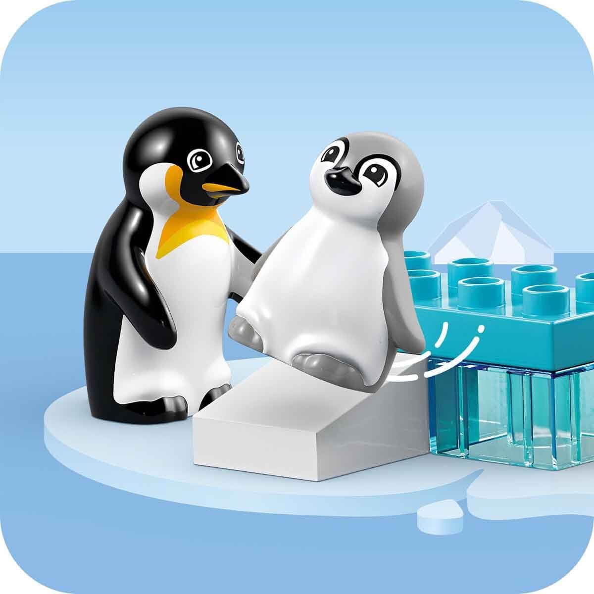 LEGO DUPLO Town Wild Animal Families: Penguins & Lions Imagination Toy 10442 Building Blocks Toys for 2+ Gift for Boys and Girls