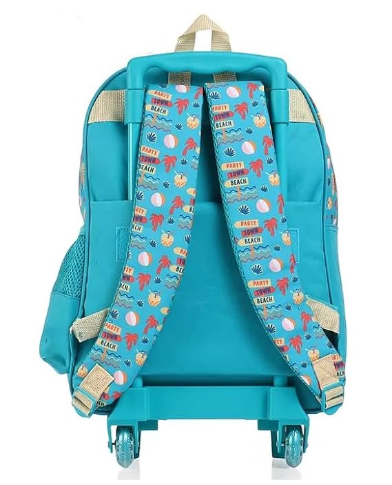 STRIDERS Peppa Pig 16 Inch Trolley School Bag for Kids Spacious Rolling Backpack for School, Travel 6-8 Years