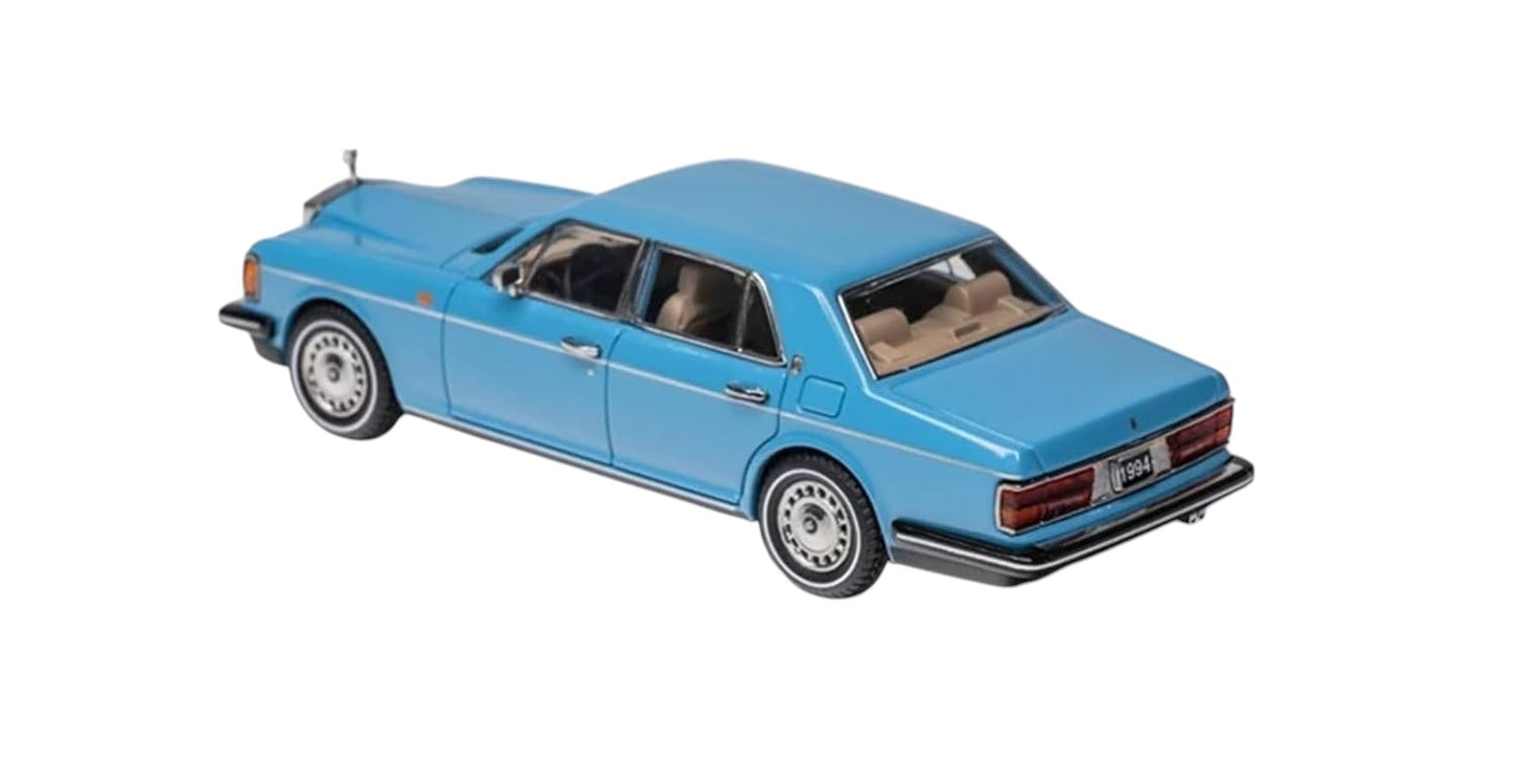 GFCC 1/64 Scale Rolls-Royce Silver Shadow II 1994 Blue – Diecast Metal Car Model Collectible